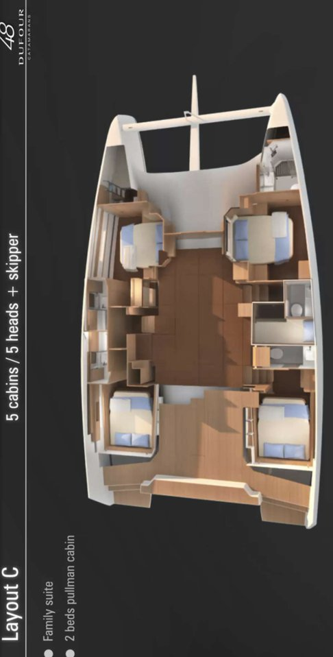 Huur een Dufour Dufour Catamarans 48 Sail in Pirovac