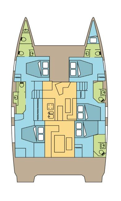 Verhuur Catamaran in Pozzuoli - Fountaine Pajot Fountaine Pajot Aura 51 SMART ELECTRIC - 5 cab.