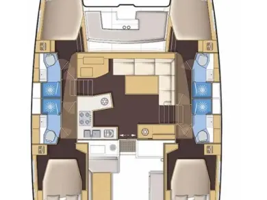 Verhuur Catamaran Lagoon met vaarbewijs