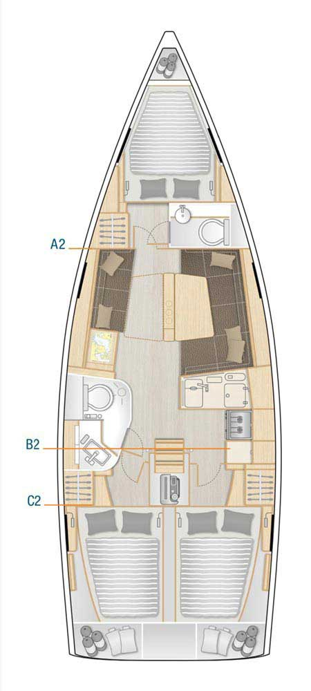 Verhuur Zeilboot in Šibenik - Hanse Hanse 388
