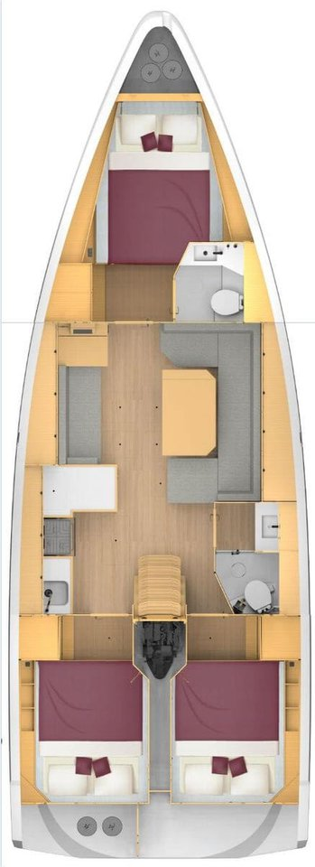 Bootverhuur Biograd na Moru goedkoop Bavaria C42