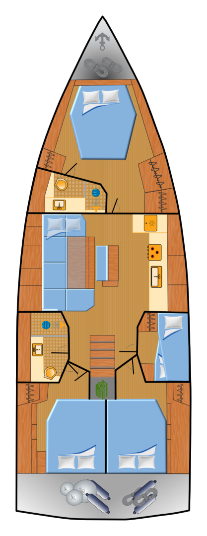 Huur een Hanse Hanse 460 in Pula