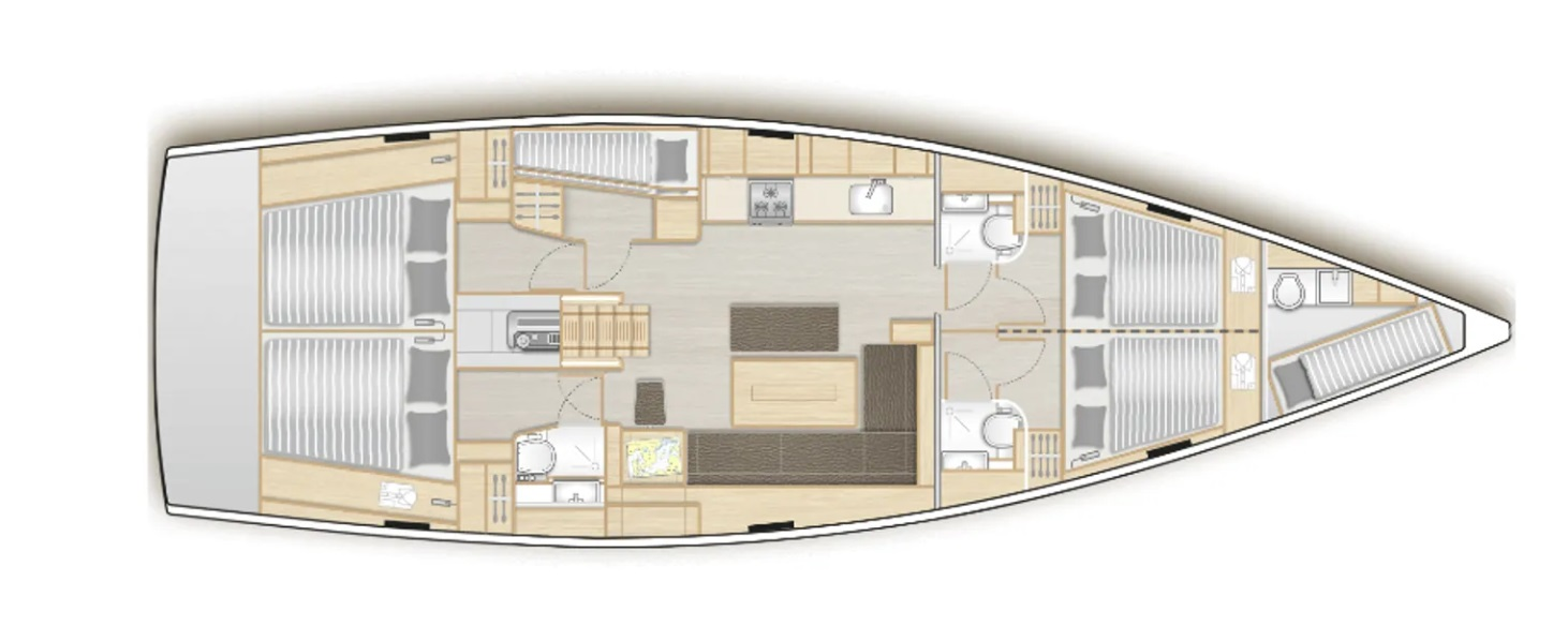 Hanse Hanse 508 te huur van particulier of professional in Lefkáda