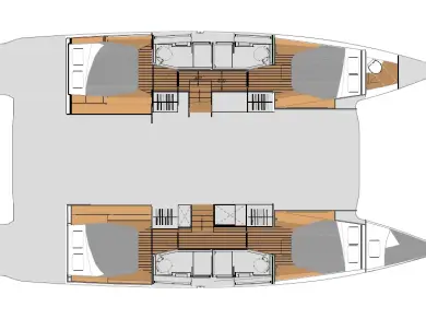 Verhuur Catamaran in Seget Donji - Fountaine Pajot Elba 45