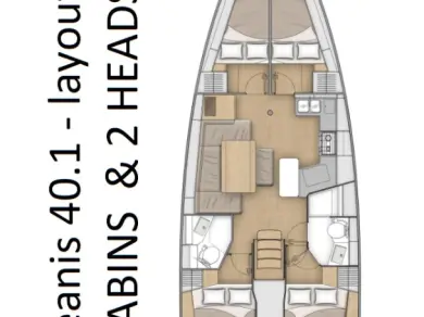 Verhuur Zeilboot Bénéteau met vaarbewijs