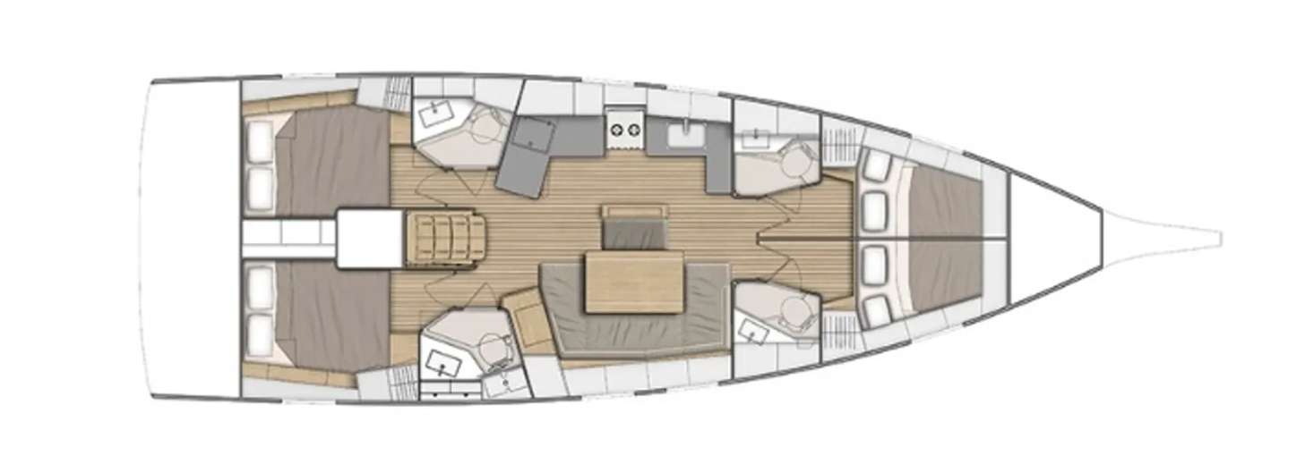 Verhuur Zeilboot in Lefkáda - Bénéteau Oceanis 46.1