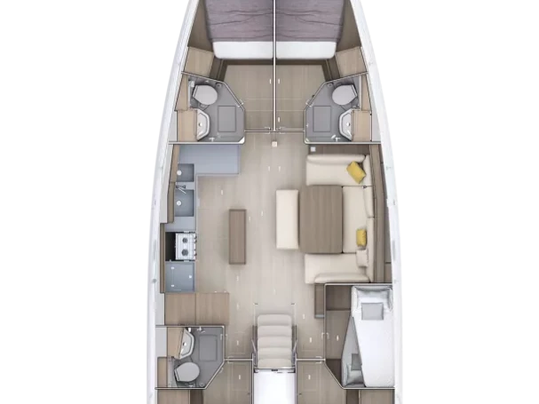 Huur Zeilboot met of zonder schipper Bénéteau in Lefkáda