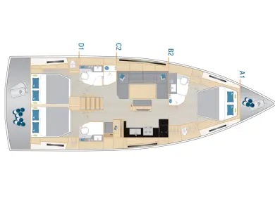 Huur een Hanse Hanse 460 in Seget Donji