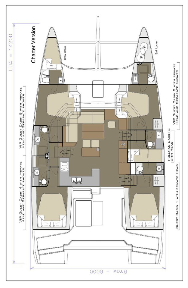 Verhuur Catamaran in Pirovac - Dufour Dufour Catamarans 48 Sail