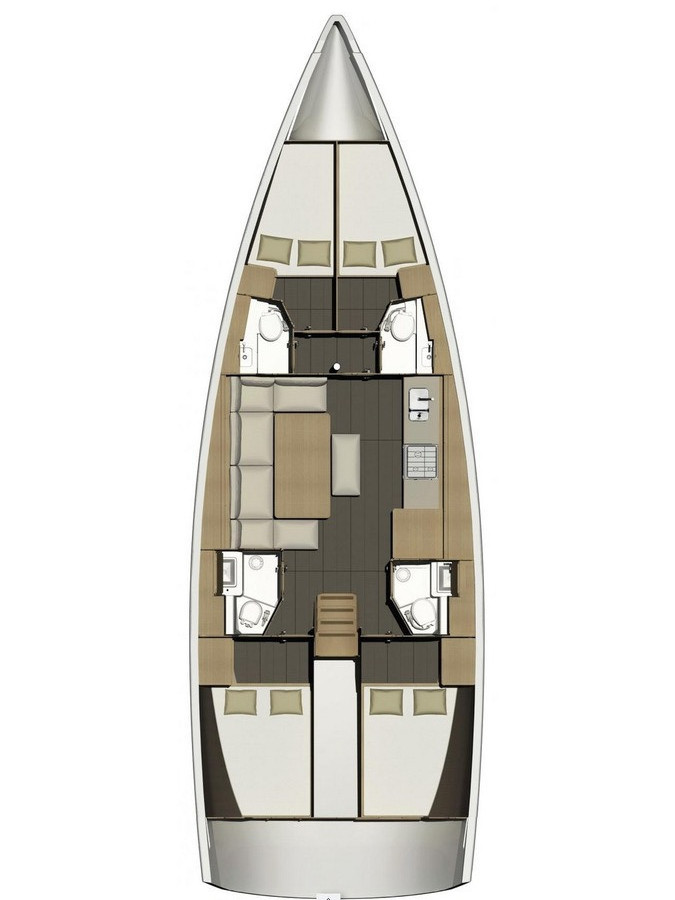 Verhuur Zeilboot in Seget Donji - Dufour Dufour 460 Grand Large