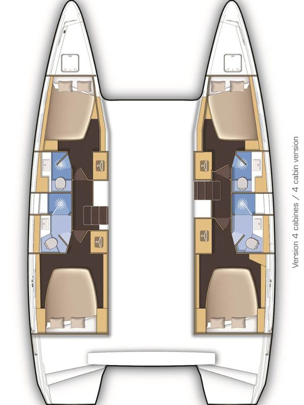 Verhuur Catamaran Lagoon met vaarbewijs