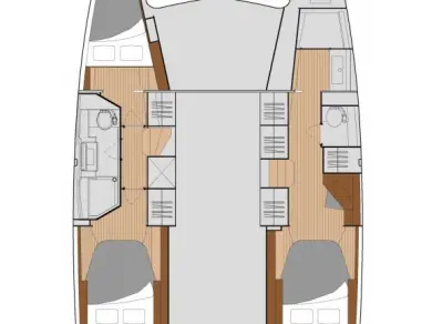 Verhuur Catamaran Fountaine Pajot met vaarbewijs