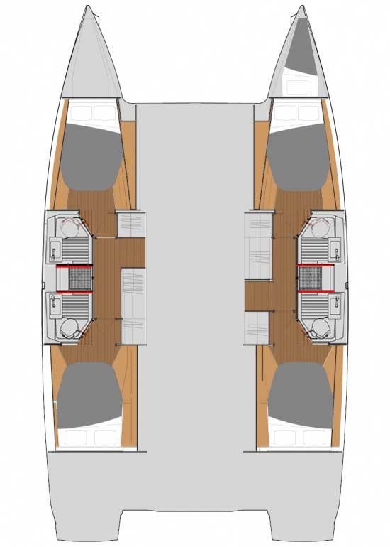 Verhuur Catamaran in Pomer - Fountaine Pajot Astrea 42