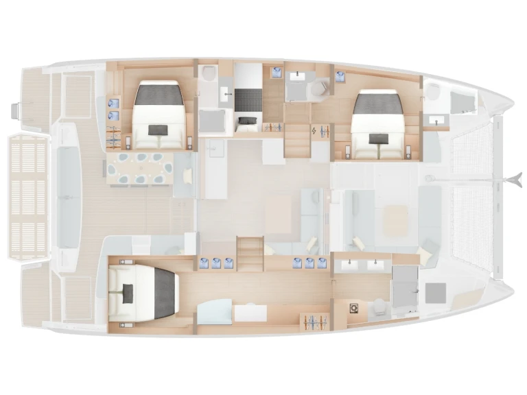 Jachthuur in Seget Donji - Lagoon Lagoon 47 - 4 + 1 cab. via SamBoat