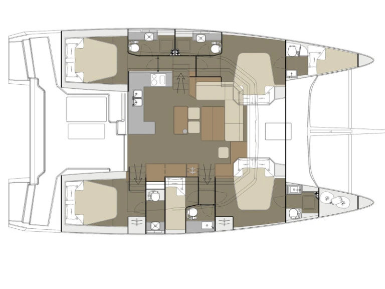 Verhuur Catamaran Dufour met vaarbewijs