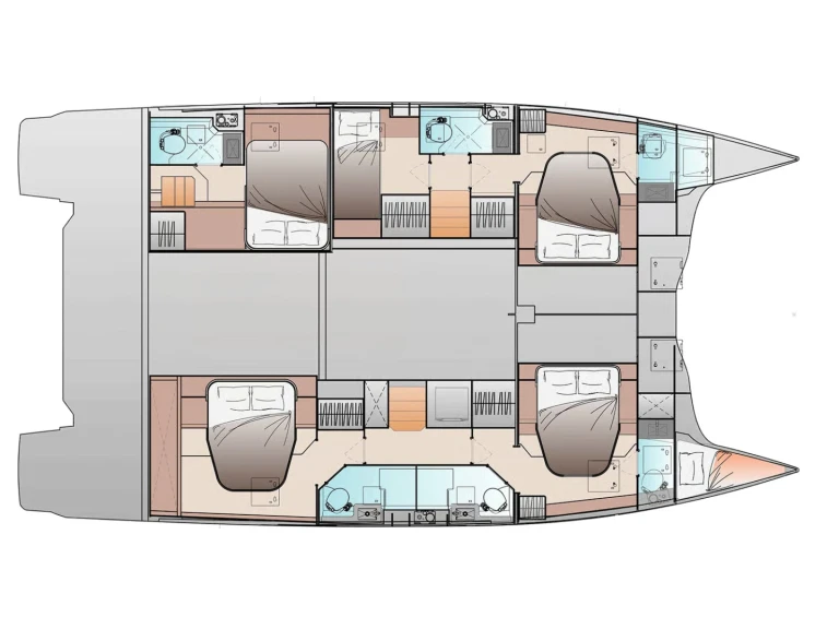Verhuur Catamaran Fountaine Pajot met vaarbewijs