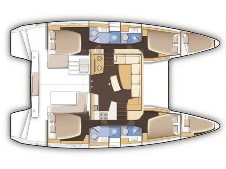 Verhuur Catamaran Lagoon met vaarbewijs