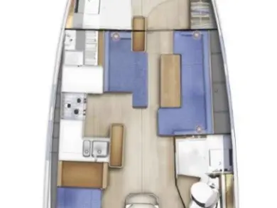 Verhuur Zeilboot in Rhodes (City) - Jeanneau Sun Odyssey 410