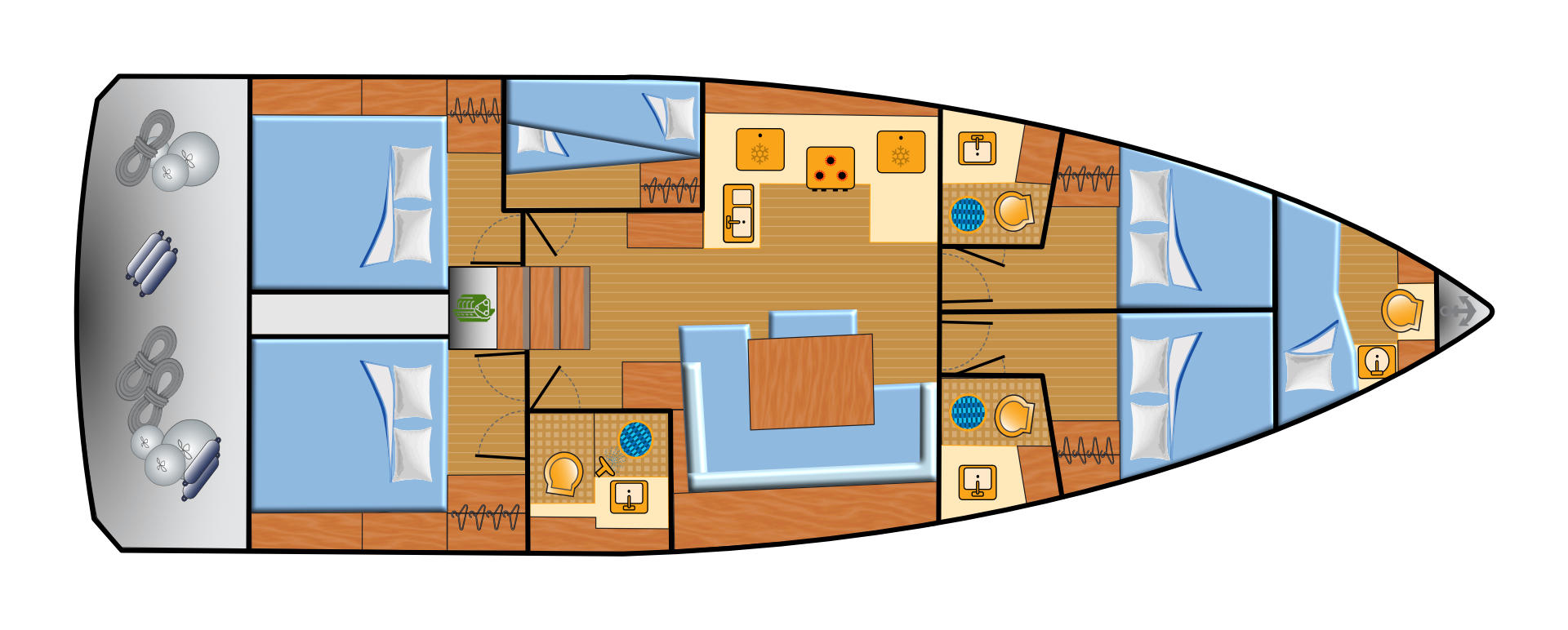 Jeanneau Sun Odyssey 490 te huur van particulier of professional in Biograd na Moru