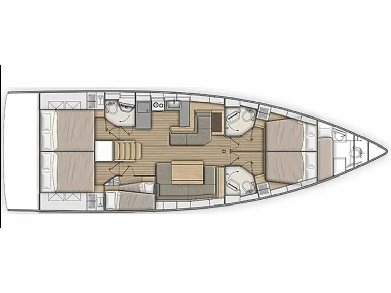 Verhuur Zeilboot in Nikiána - Bénéteau Oceanis 51.1