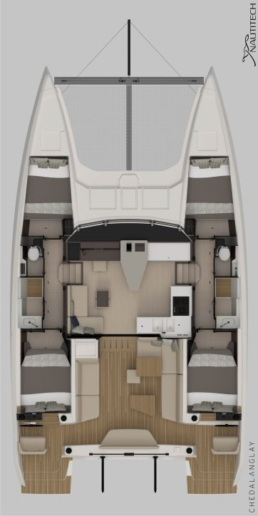 Verhuur Catamaran Nautitech met vaarbewijs