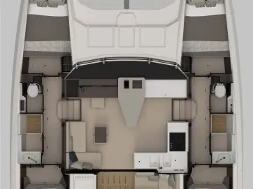Verhuur Catamaran Nautitech met vaarbewijs