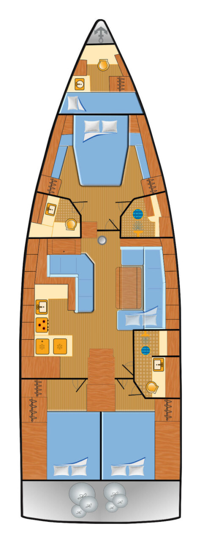 Huur Zeilboot met of zonder schipper Bénéteau in Rogoznica
