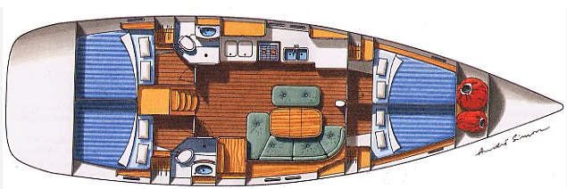 Verhuur Zeilboot in Lefkáda - Bénéteau Oceanis 473 Clipper