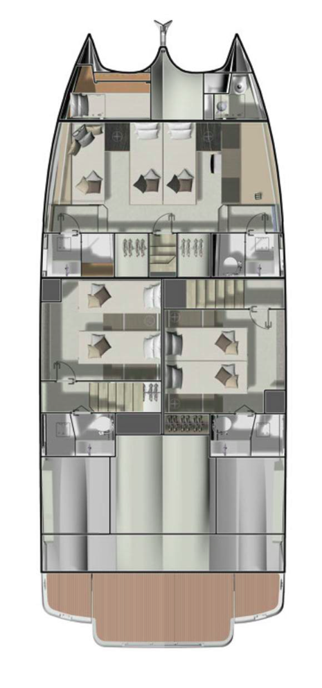 Verhuur Motorboot in Split - Prestige Yachts Prestige M48 - 3 + 1 cab.