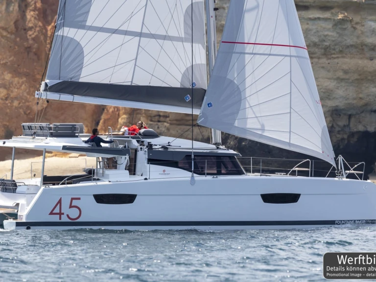 Verhuur Catamaran Fountaine Pajot met vaarbewijs