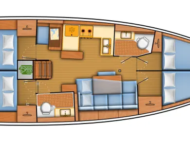 Bootverhuur Jeanneau Sun Odyssey 440 in Biograd na Moru via SamBoat