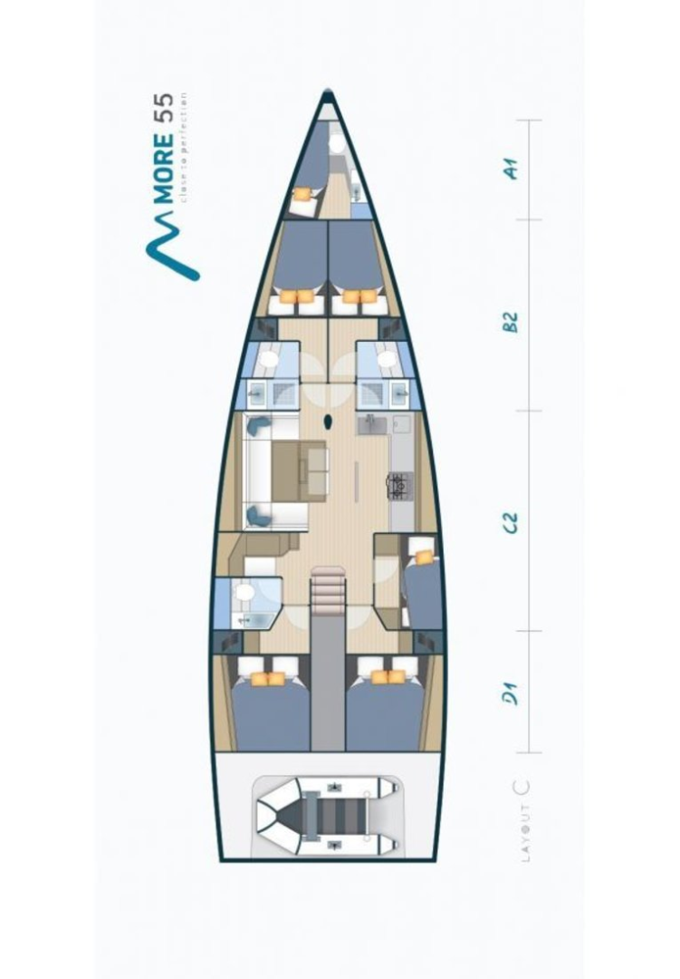Verhuur Zeilboot in Kaštela - More Boats More 55