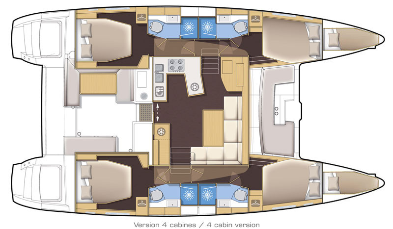 Verhuur Catamaran in Parham Town - Lagoon Lagoon 450