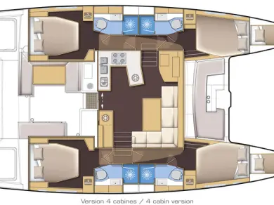 Verhuur Catamaran in Parham Town - Lagoon Lagoon 450