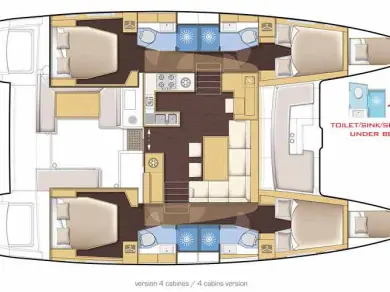 Bootverhuur Lagoon Lagoon 450 in Parham Town via SamBoat