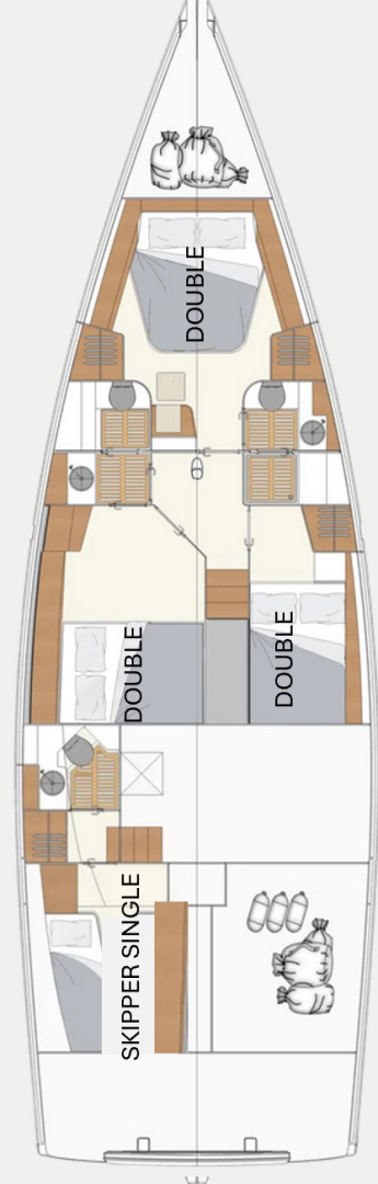 Bootverhuur Hanse Moody 54 DS in Gouviá via SamBoat